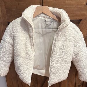 Xersion Kids Puffer Jacket in Cream